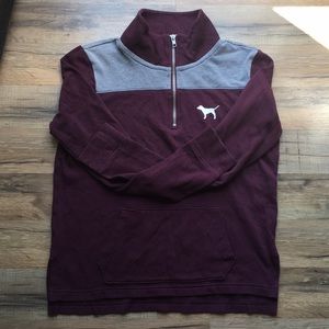 Pink Victoria Secret Half ZIP Pullover